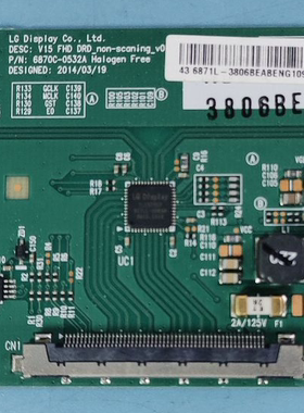 原装43E390E乐视L433L3 L433LN X43S电视逻辑板6870C-0532A电路板