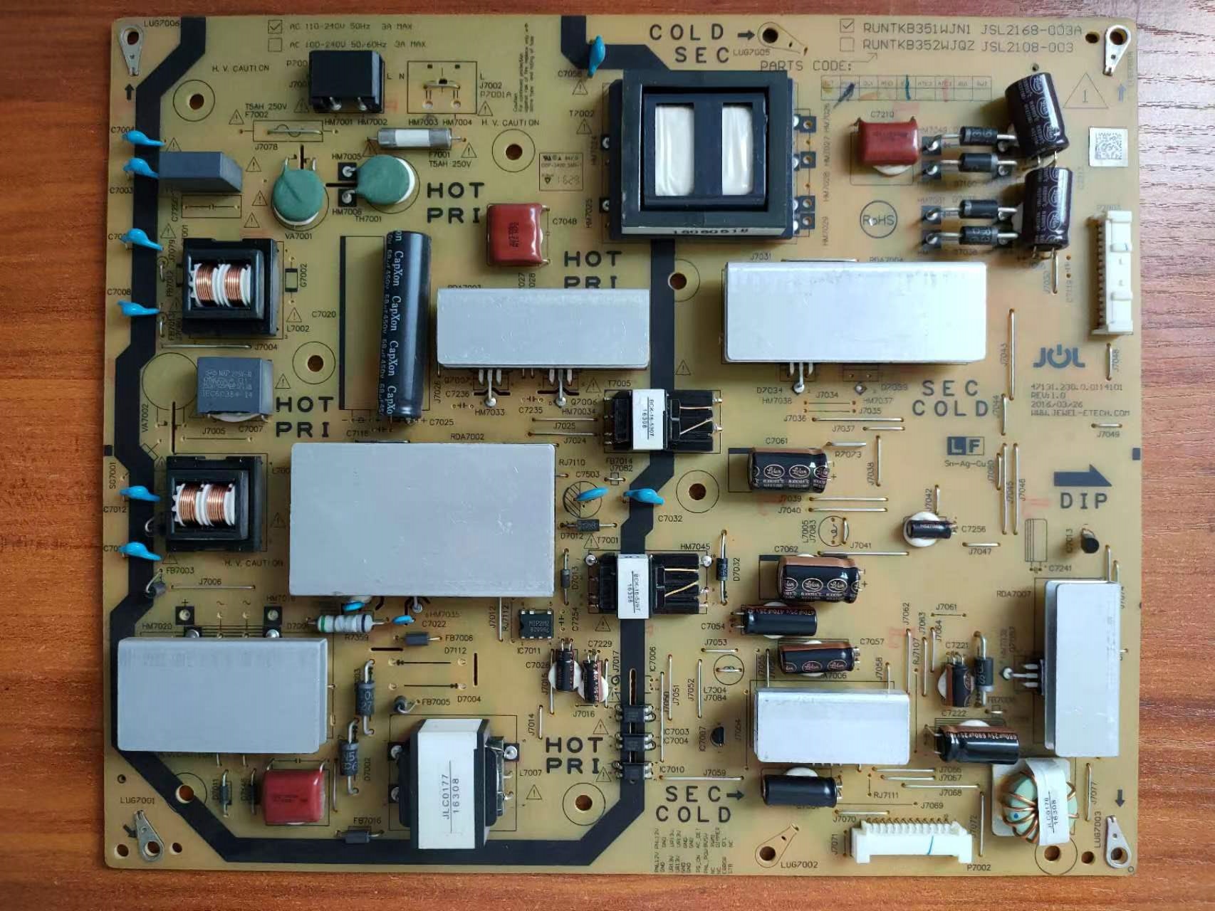 LCD-55DS6000A电源RUNTKB351WJN1