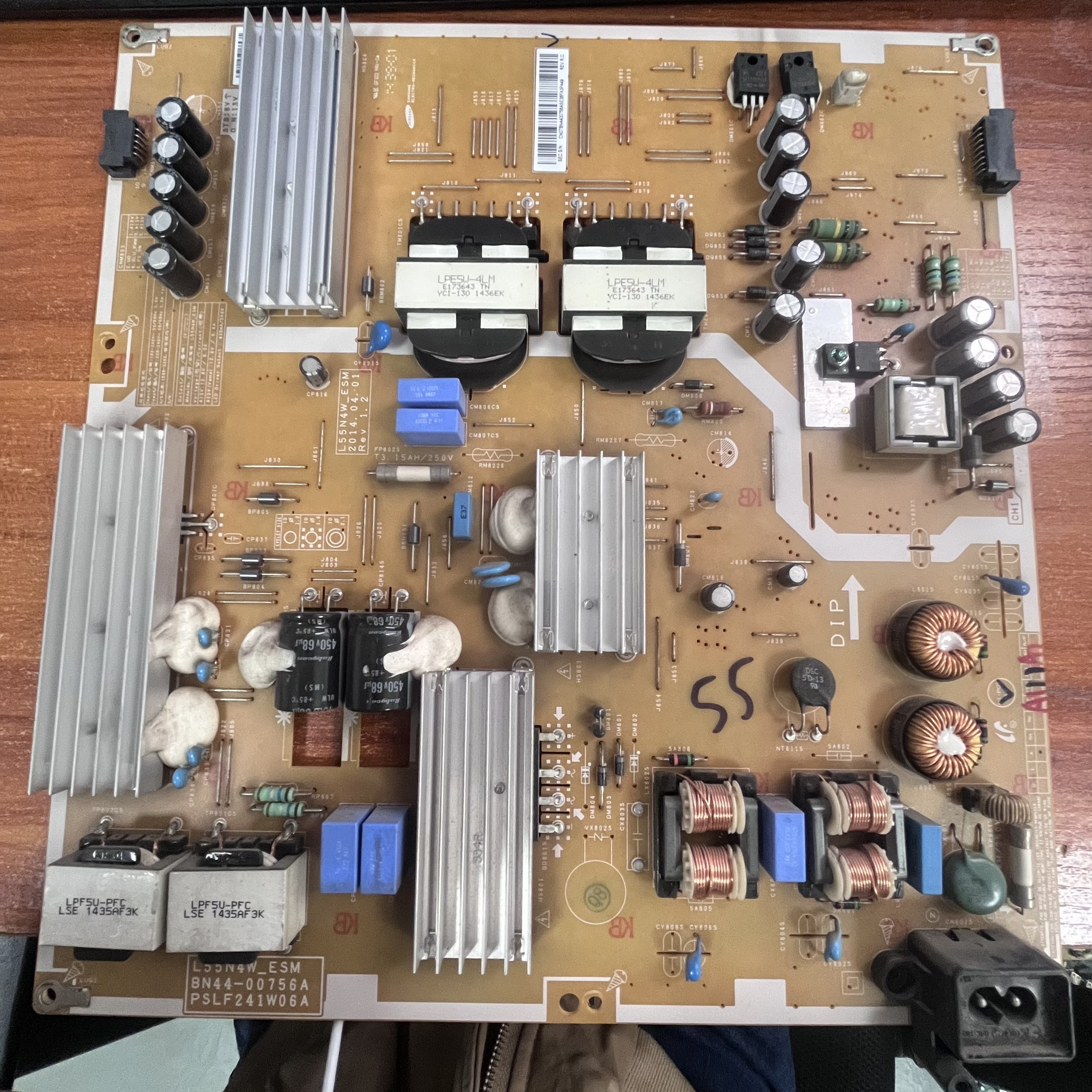 原装三星UA55HU6000J电视电源板