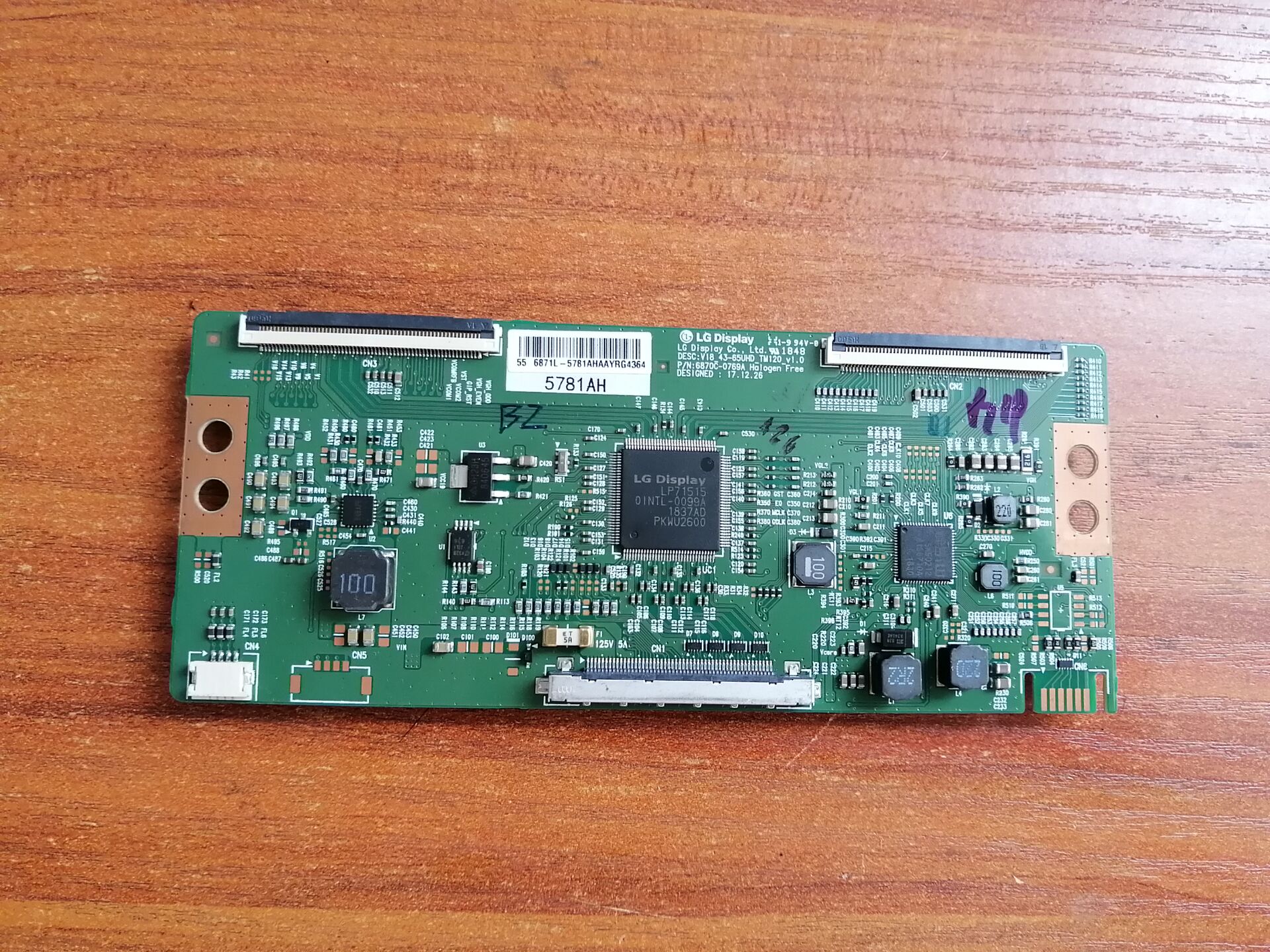 拆机创维55H9S逻辑板68