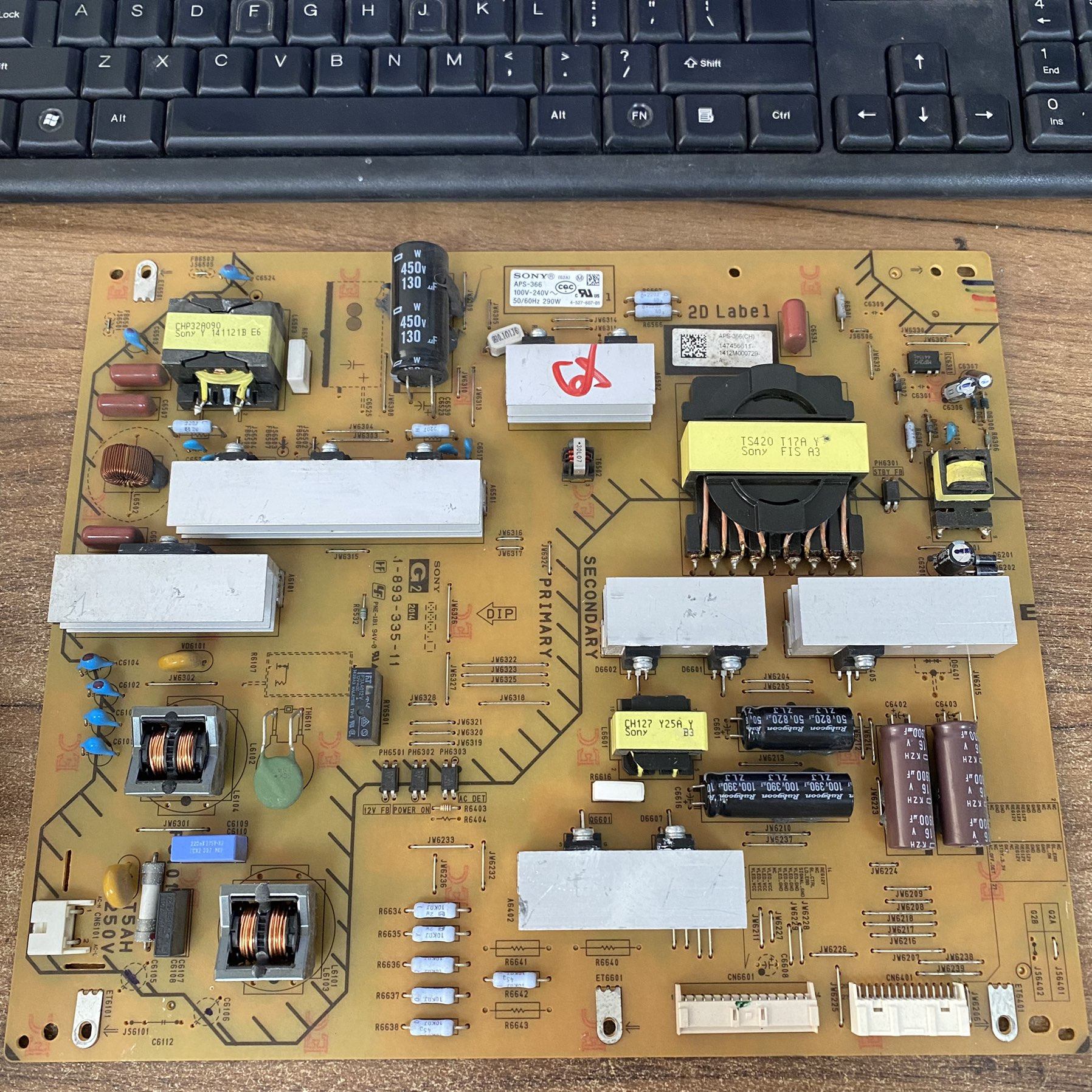 索尼KDL-65W950B 电源板1-893-335-11 APS-366 100V-240V现货 华