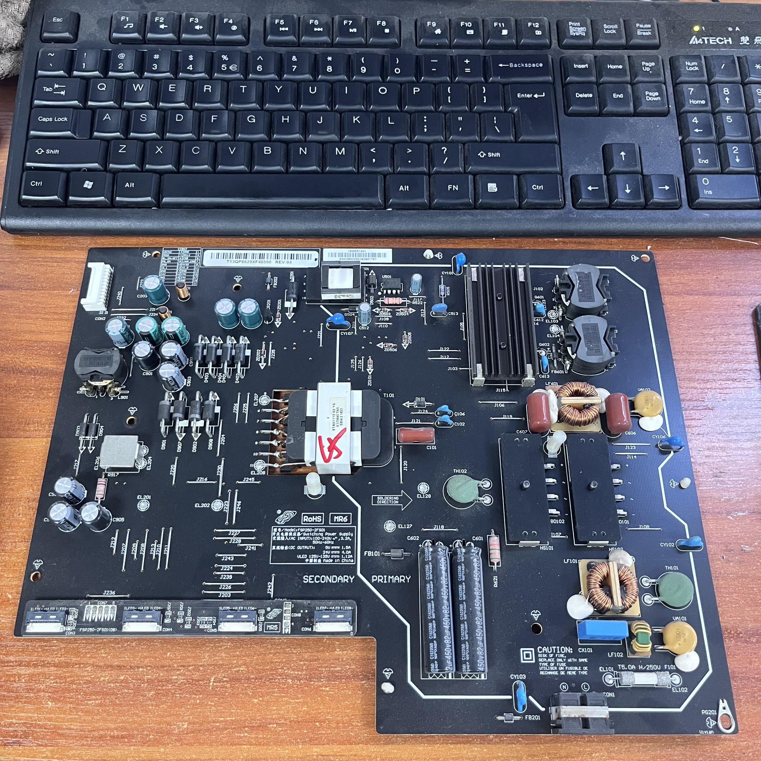 拆机原装小米L65M4-AQ电视电源板