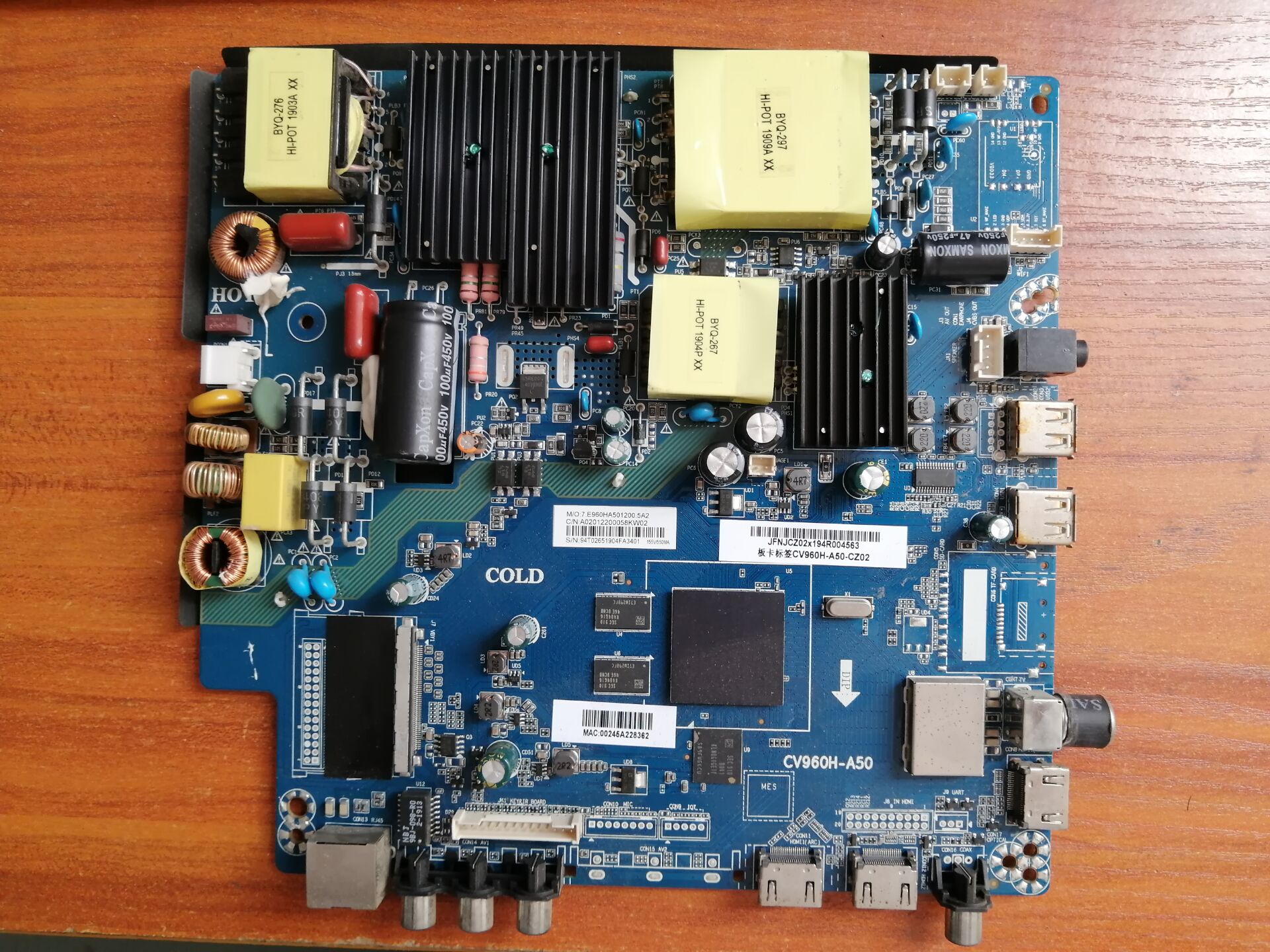 原装PPTV58T4主板CV960H-