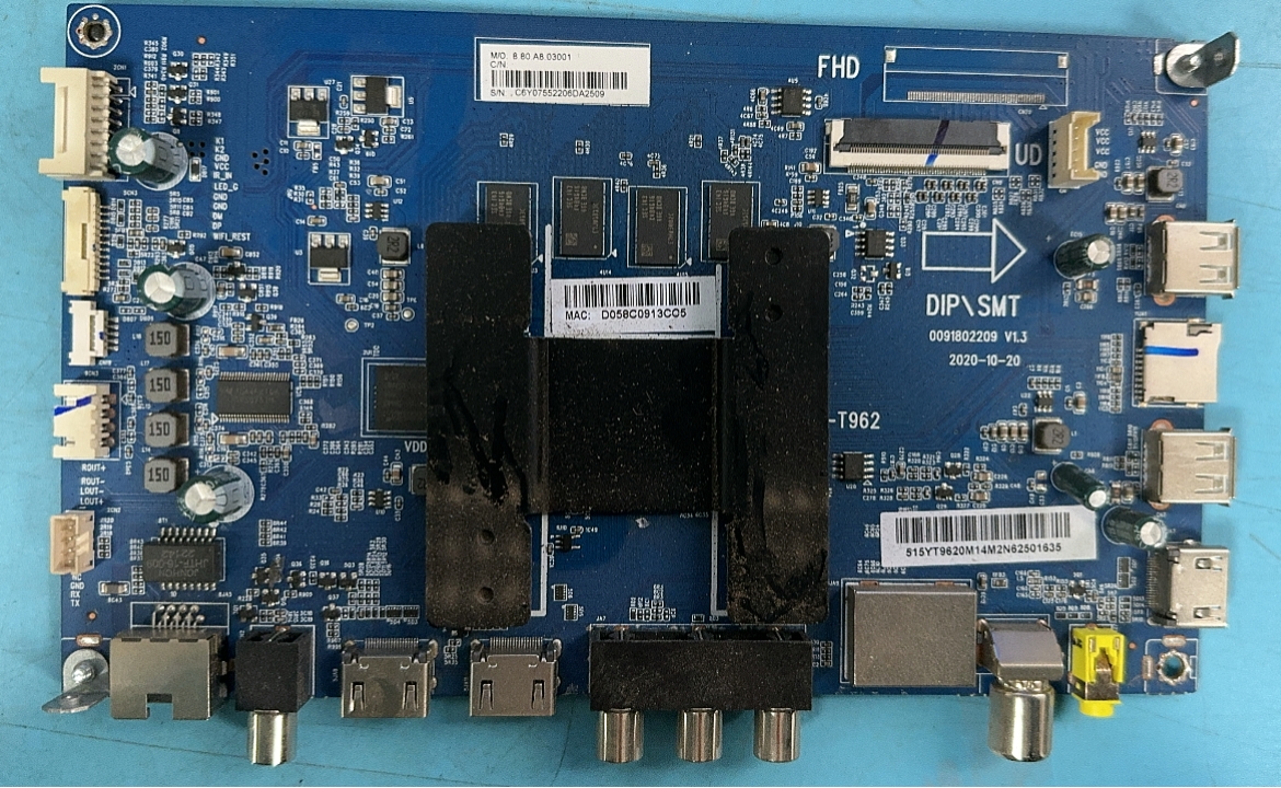 现货原装海尔55U1主板0091