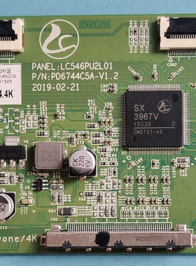 PPTV PTV-55VU4 55C4电视逻辑板LC546PU2L01 PD6744C5A-V1.2 电路