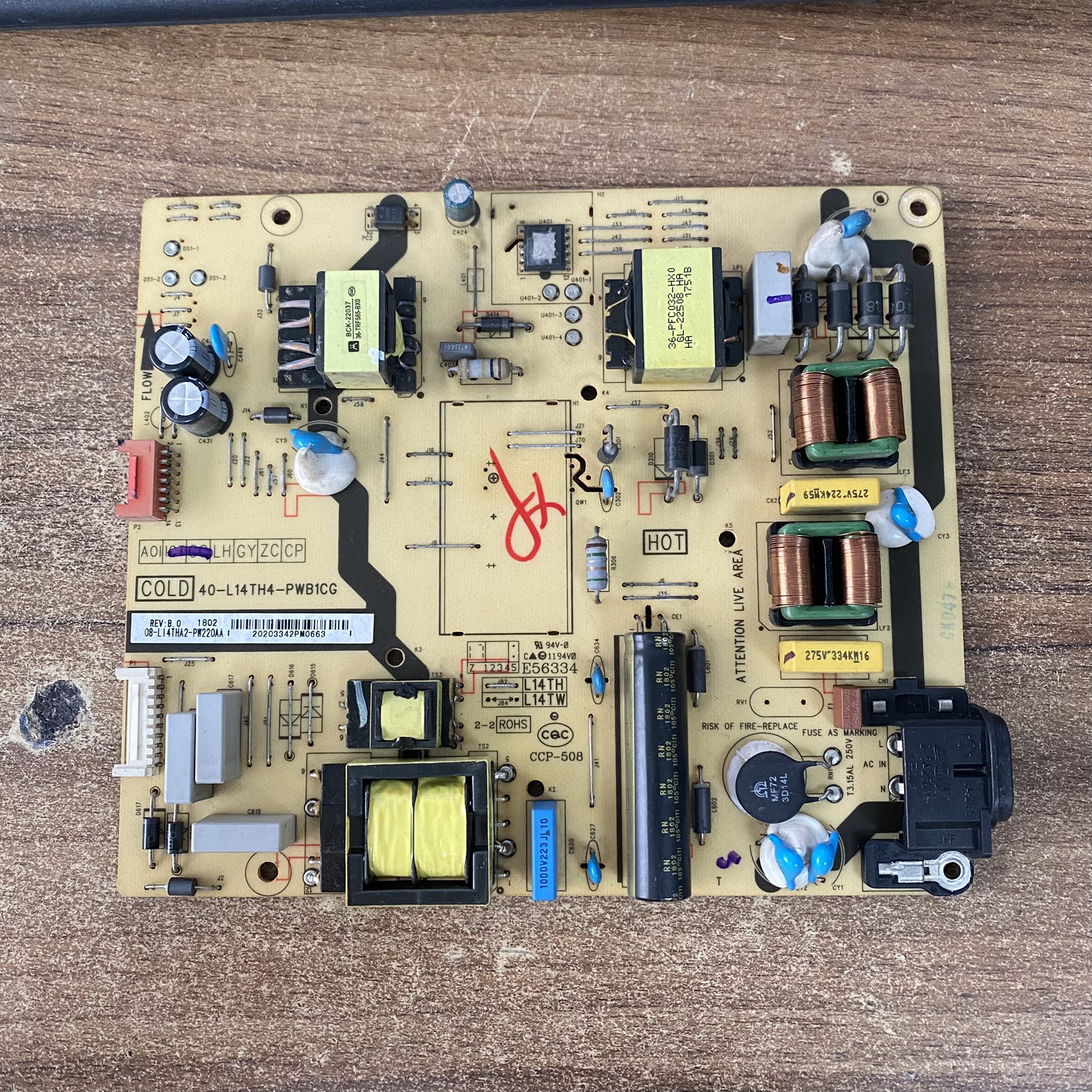 TCL49P355P3F电源板