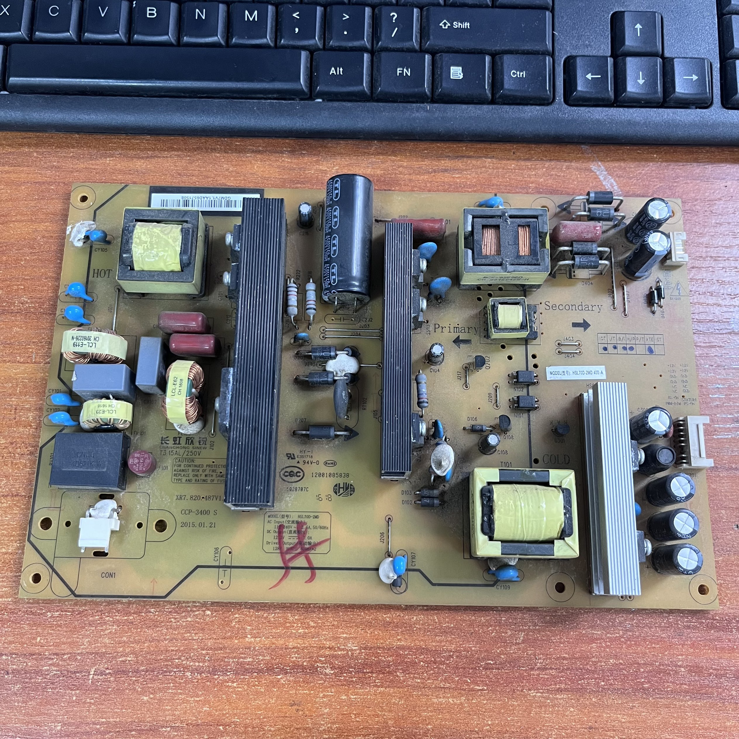 原装拆机长虹UD55D6000i电源板