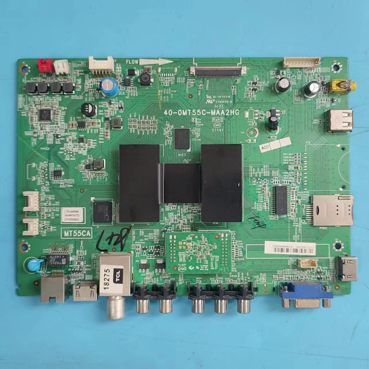 原装TCLL50F2850A主板实物图