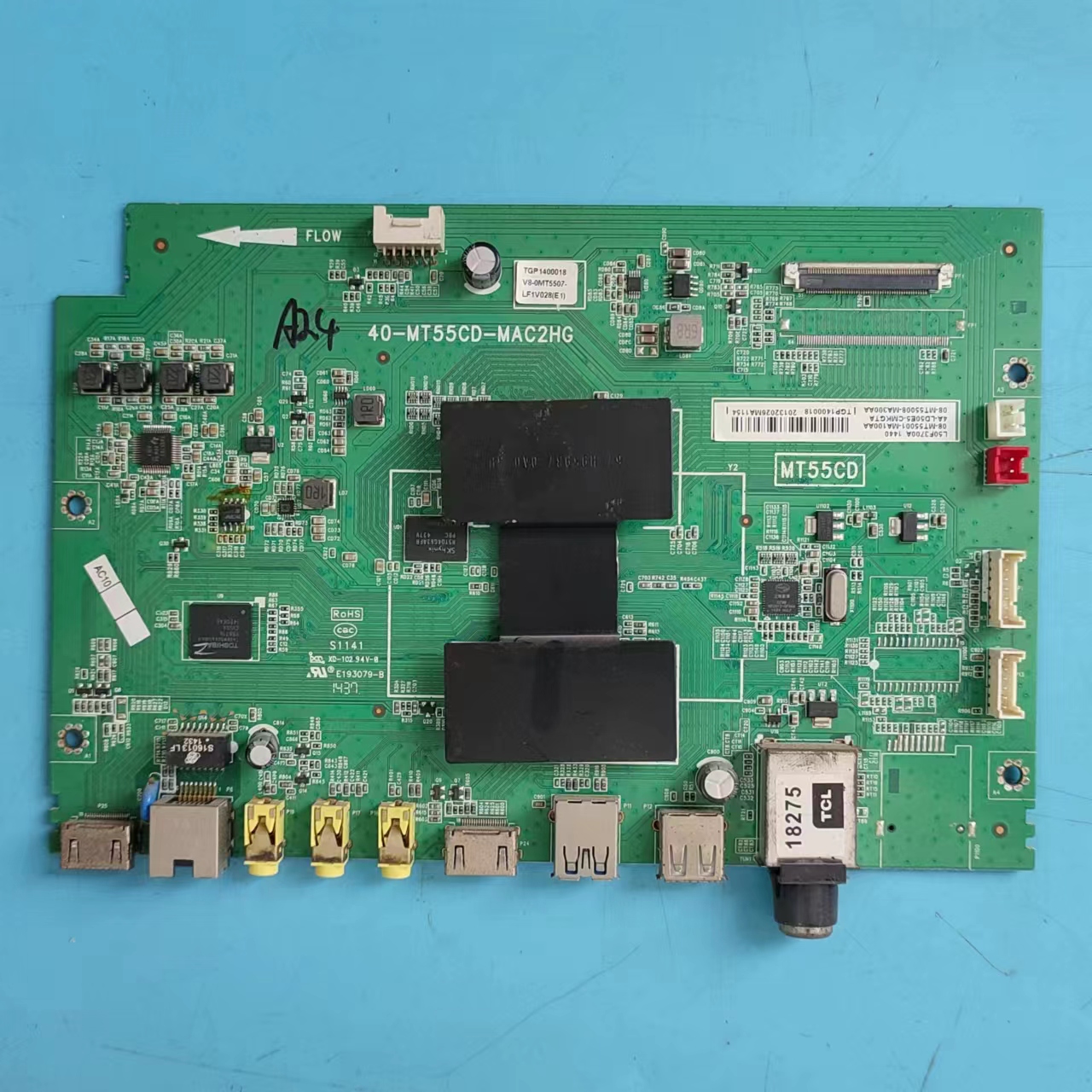 原装TCLL50F3700A主板实物图