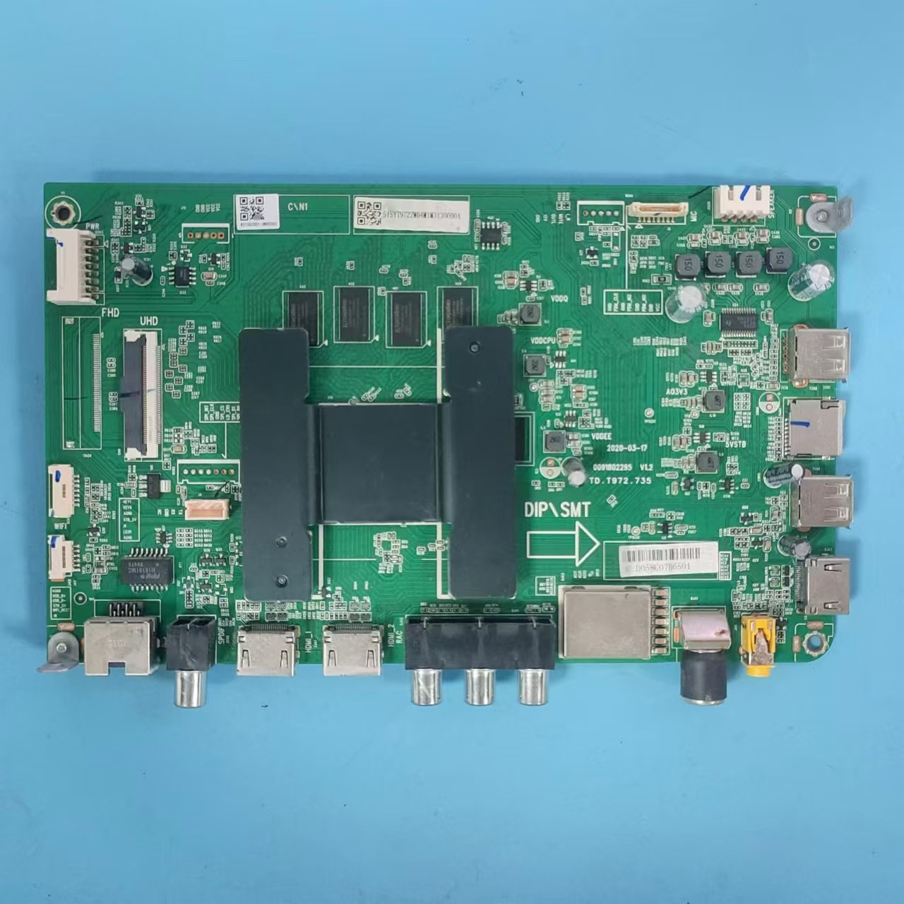 原装海尔LU50C71主板实物图