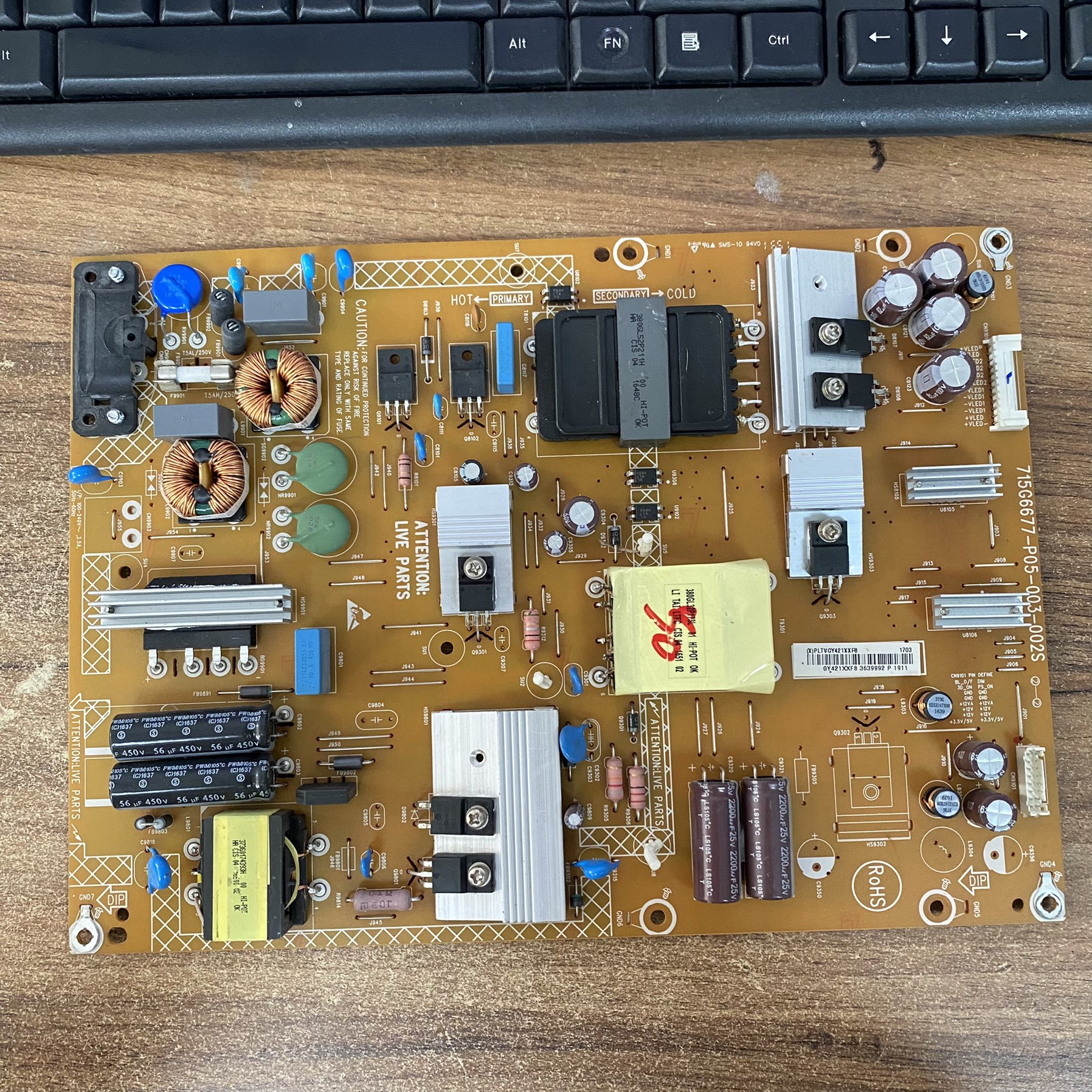 飞利浦50PUF6061/T3电视电源板71