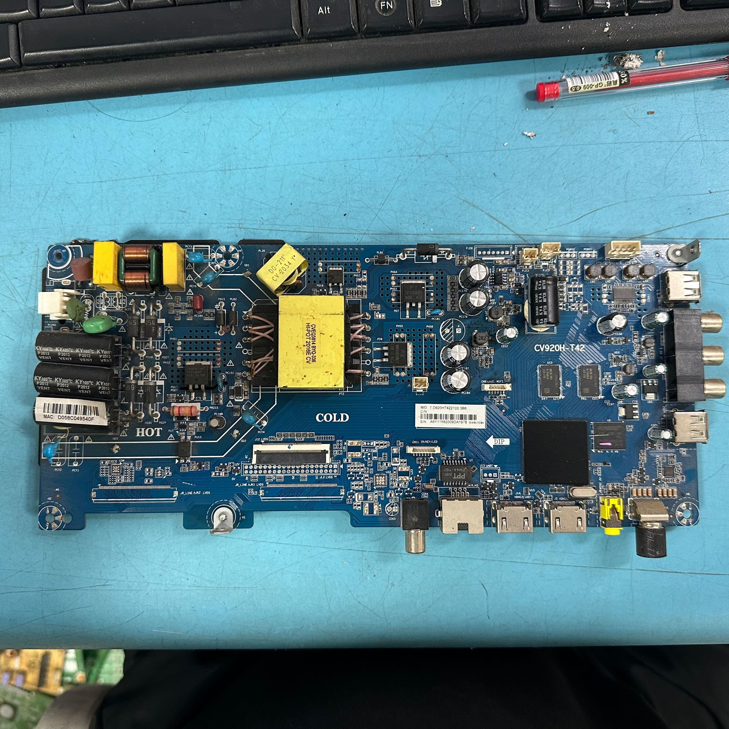 海尔LE43C51X主板CV920H-T42