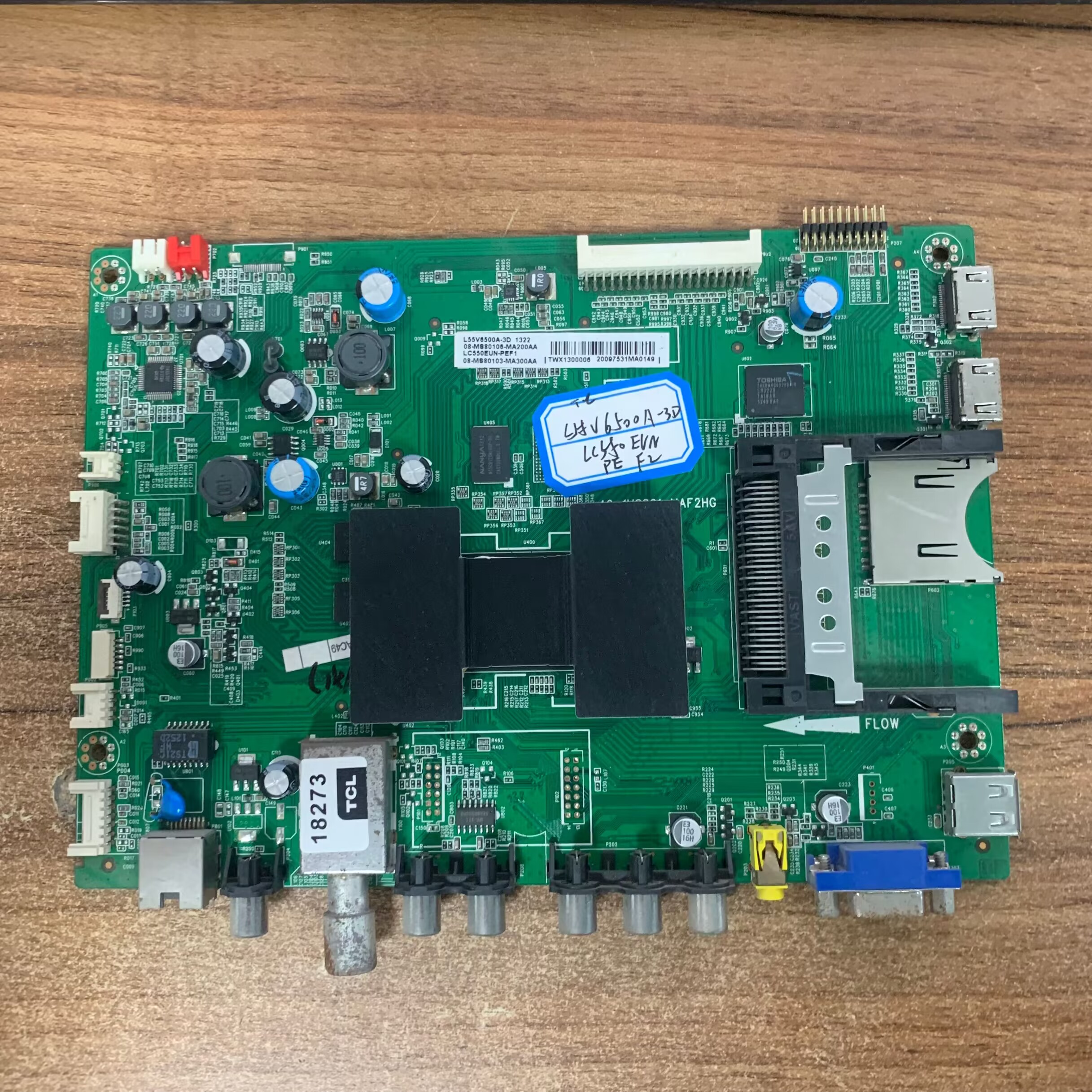 原装TCLL55V6500A-3D主板