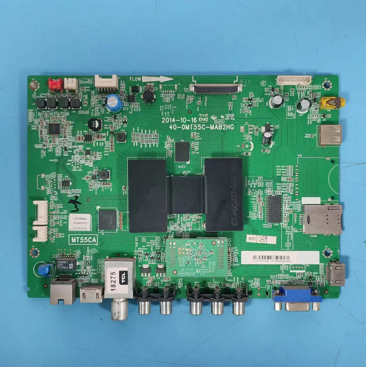 原装TCLL55F2880A主板实物图