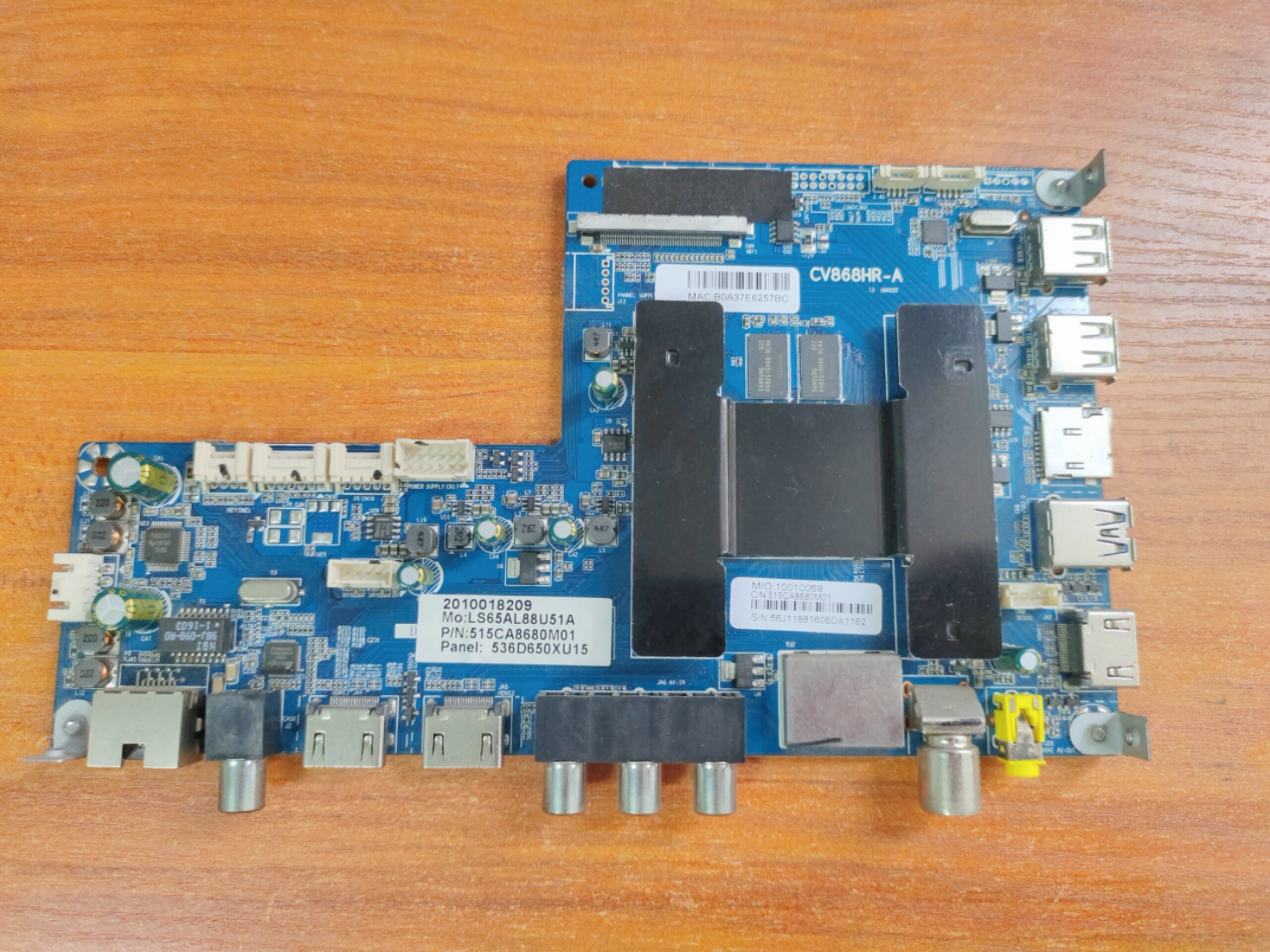 海尔 LS65AL88U51A液晶电视机主板CV868HR-A屏LSC650FN04现货测好