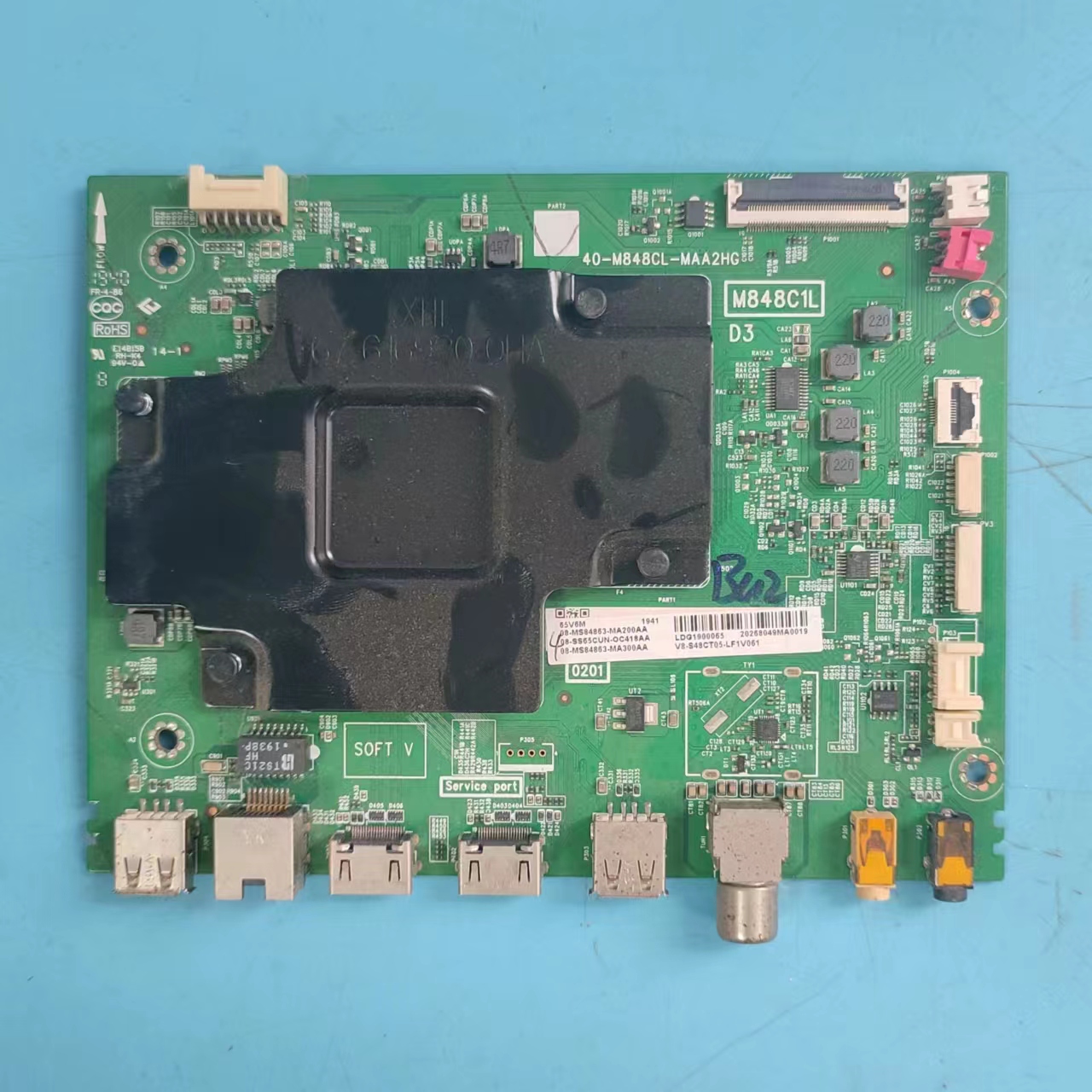 原装TCL65V6M主板实物图