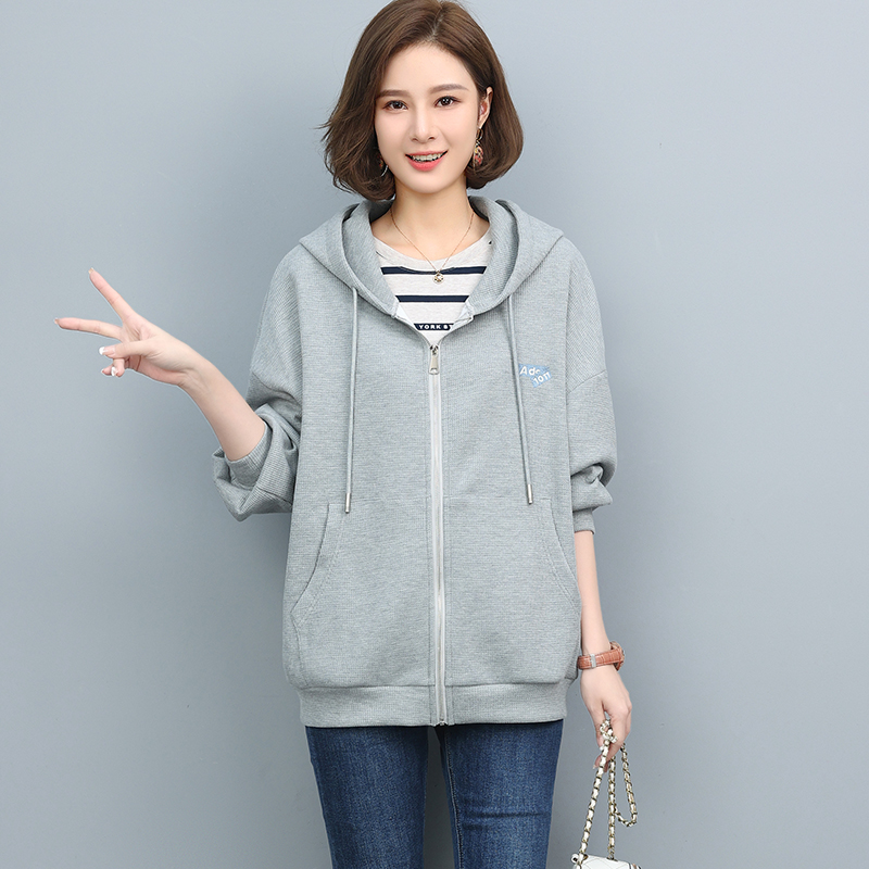 中老年大码女装卫衣2022年春秋新款上衣中年妇女妈妈薄款洋气外套，女装卫衣/绒衫，曼沙奕珂