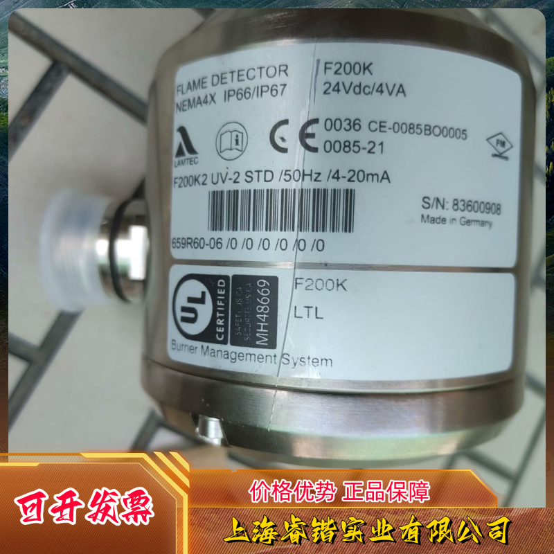 德国蓝泰克火焰检测器 LAMTEC  Flame detector,F200K 2UV-2议价