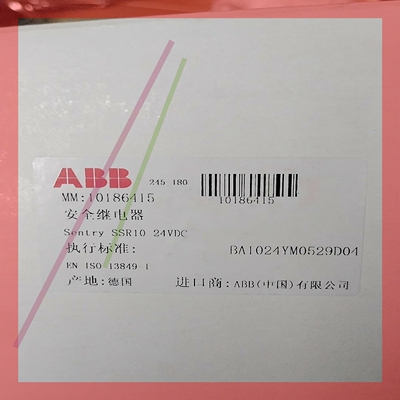 询价!ABB Jokab安全继电器2TLA010050R0000 SSR10