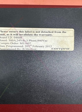询价!CORRPRO控制器,Board I.D.04668 300