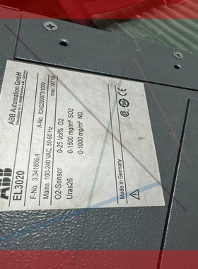 询价!EL3020  Uras26三组分ABB气体分析仪测量O2,