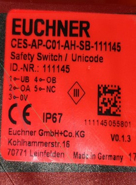 询价!CES-AP-C01-AH-SB-111145德国EUCHN