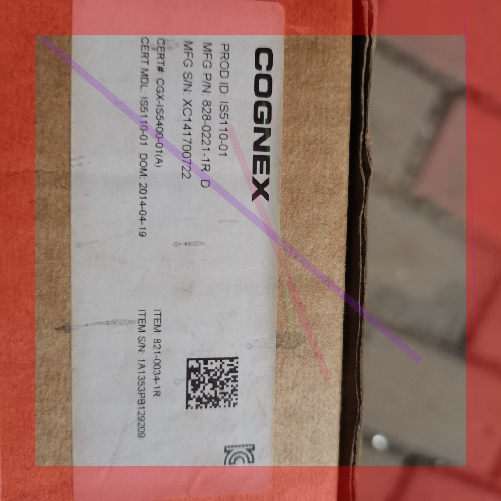 询价!CONGEX康耐视is5411-01 821-0034-1R