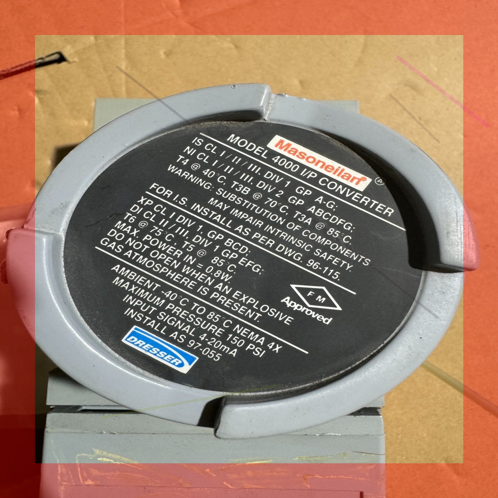 询价!美国Masonilan 梅索尼兰阀门定位器4000 I/P