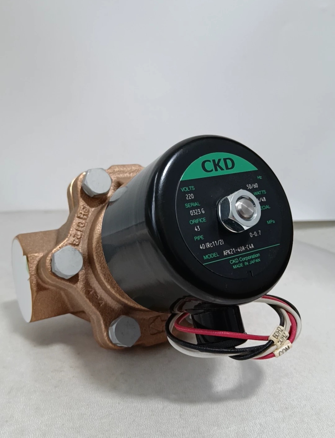 议价！CKD蒸汽电磁阀APK21-40A-C4A -AC220V