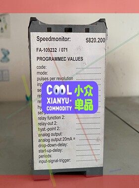 莱茵Rheintacho超速继电器+D-79111,5820.200 FA-109232/071