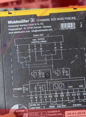 询价!魏德米勒安全继电器1319280000 scs 24VDC