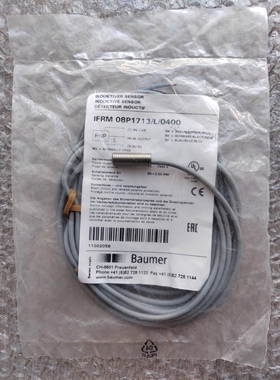 Baumer堡盟IFRM 08P1713/L/0400接近开关PNP 议价