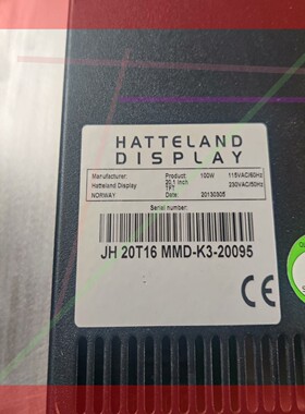 询价!HATTEL显示屏 JH20T-16  MMD-K3-20095