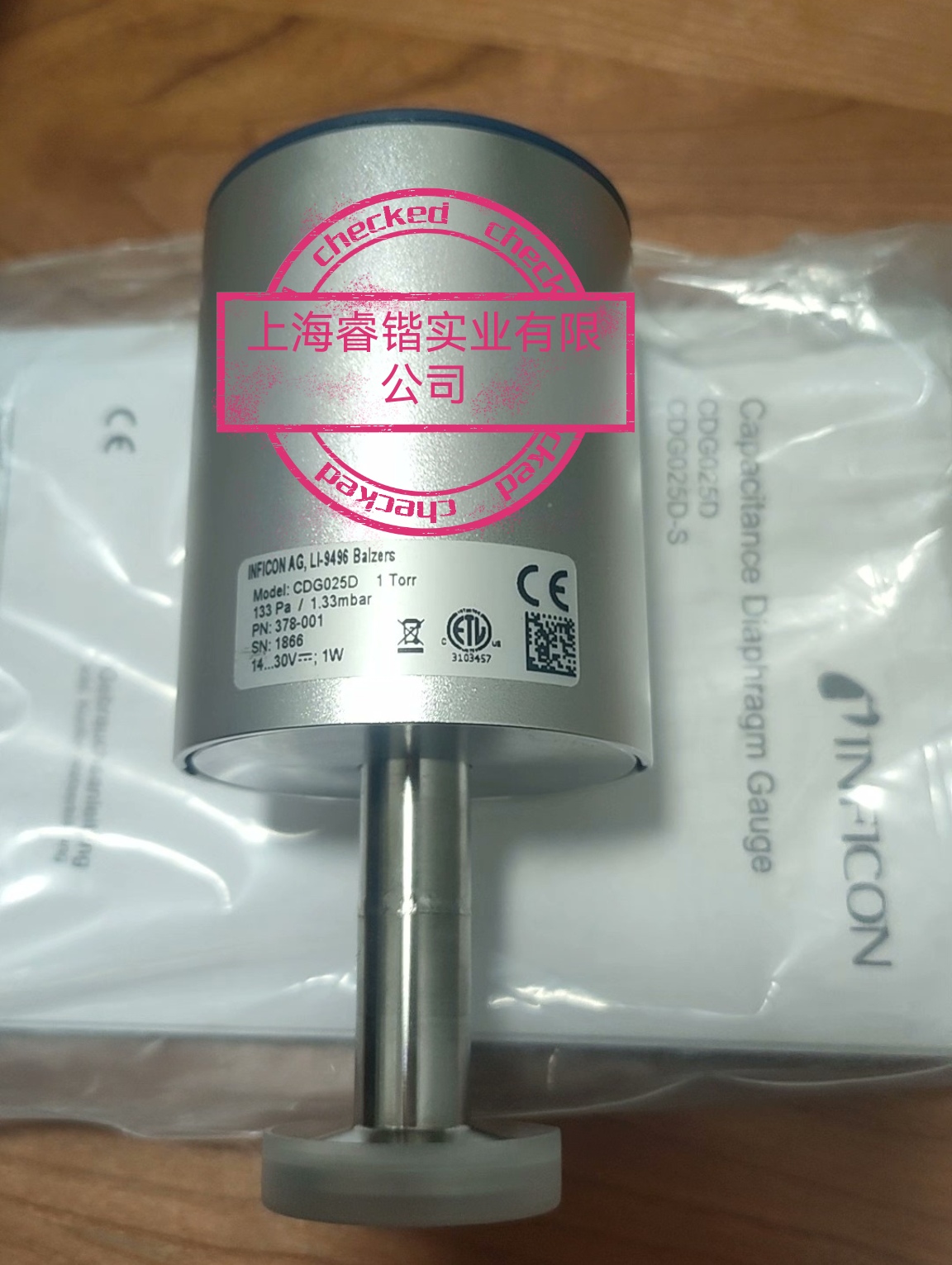 全新英福康INFICON 378-001 CDG025D 1 Torr DN16ISO-KF真空计