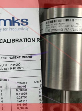 询价!MKS 627BX01MCC9B,1mbar, 全新带校验报