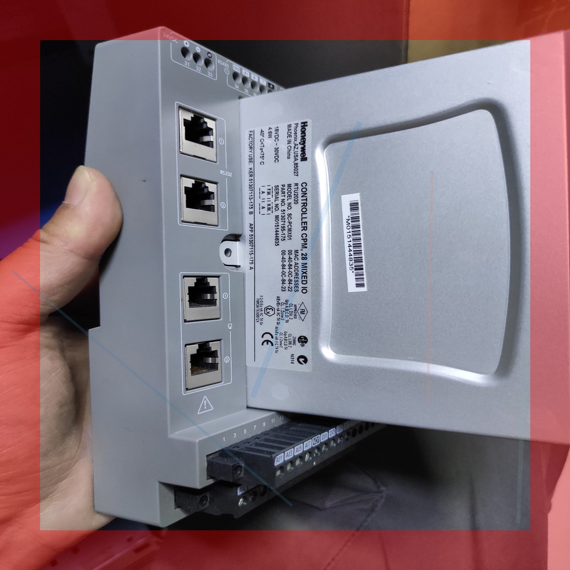 议价!霍尼韦尔DCS模块 SC-PCMX01模块底座