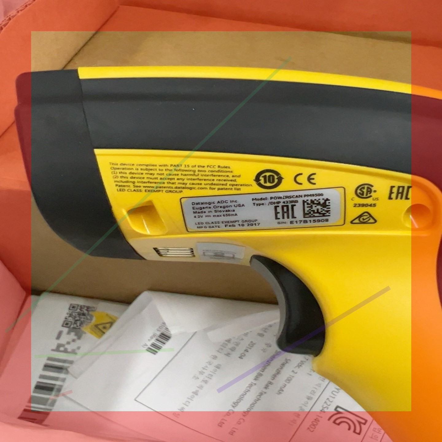 二维扫描枪PM9500-DHP433RB,议价!