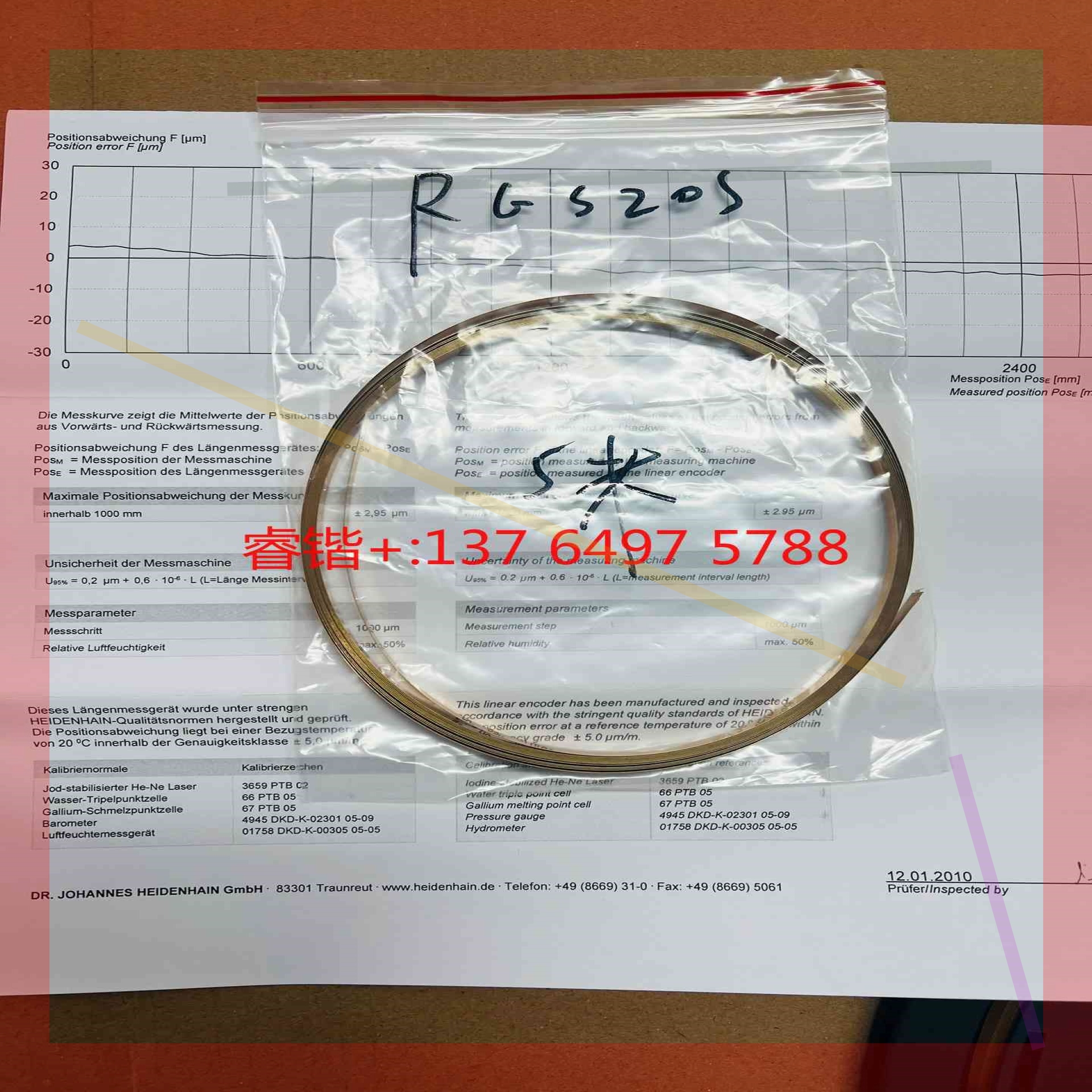 询价!雷尼绍RGS20S光栅尺,支持RGH2系列读头