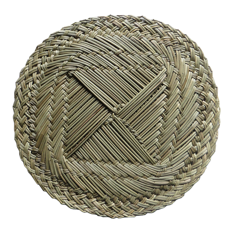 2个纯手工草垫蒸笼垫加密垫子