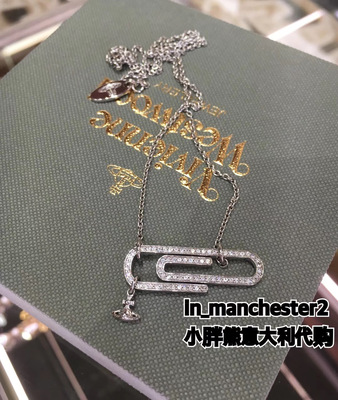 西太后土星回形针项链