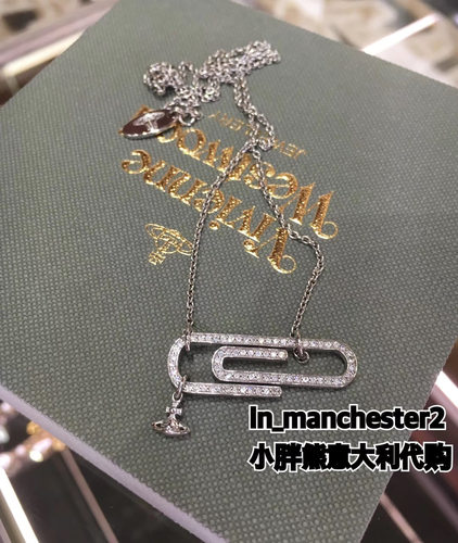 西太后土星回形针项链