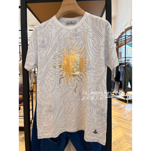 VIVIENNE WESTWOOD西太后经典土星百搭宽松男女同款短袖t恤正品