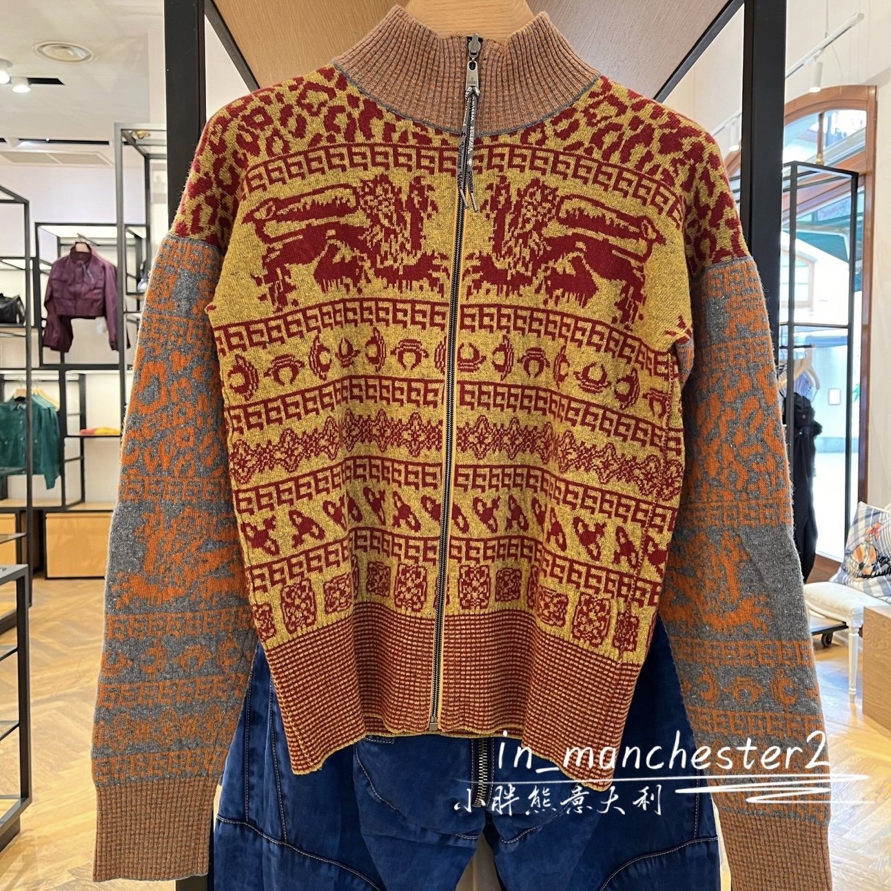 VIVIENNE WESTWOOD西太后经典土星LION龙年限定百搭羊毛毛衣正品