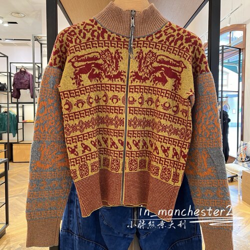 VIVIENNE WESTWOOD西太后经典土星LION龙年限定百搭羊毛毛衣正品
