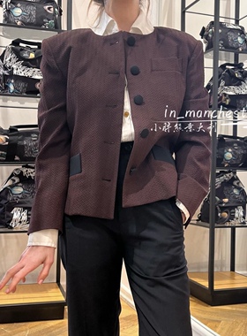 VIVIENNE WESTWOOD西太后经典土星IMAN羊毛混纺女百搭短外套夹克