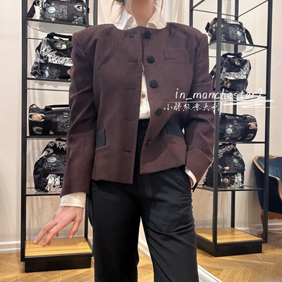 VIVIENNE WESTWOOD西太后经典土星IMAN羊毛混纺女百搭短外套夹克