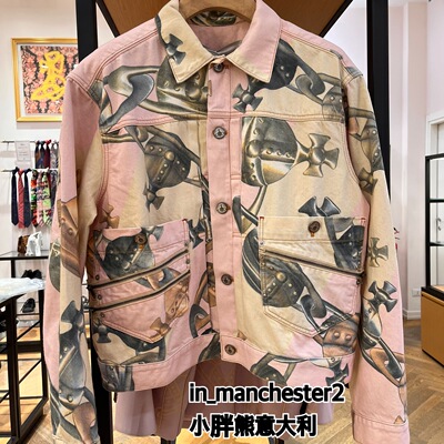 春秋宽松复古土星牛仔外套