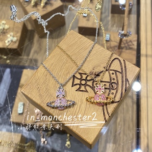 WESTWOOD西太后LENA土星铆钉满钻百搭项链手链耳钉正品 VIVIENNE