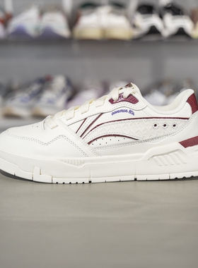 李宁板鞋2025春季新款COMMON 80s女子舒适软弹经典休闲鞋AGCV024