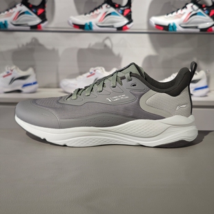 李宁流云休闲鞋男子2024冬季新款防滑耐磨低帮舒适慢跑鞋AGLU089